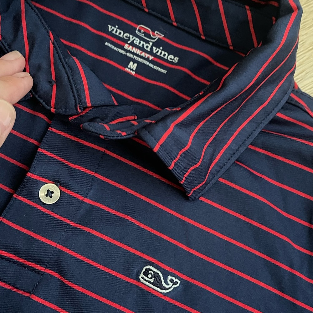 Vineyard Vines navy boys performance polo golf shirt